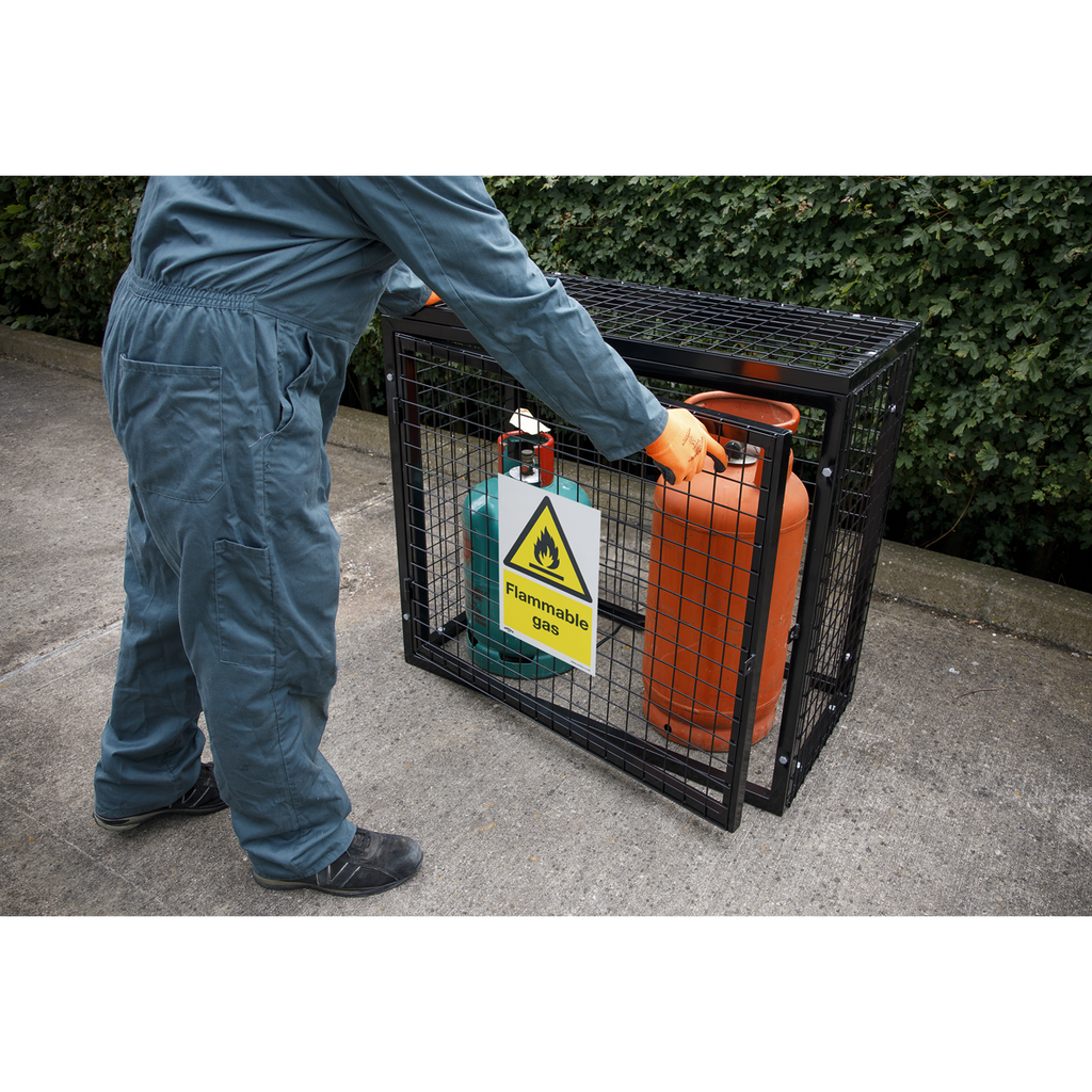 Worksafe® Flammable Gas Safety Sign - Self-Adhesive Vinyl