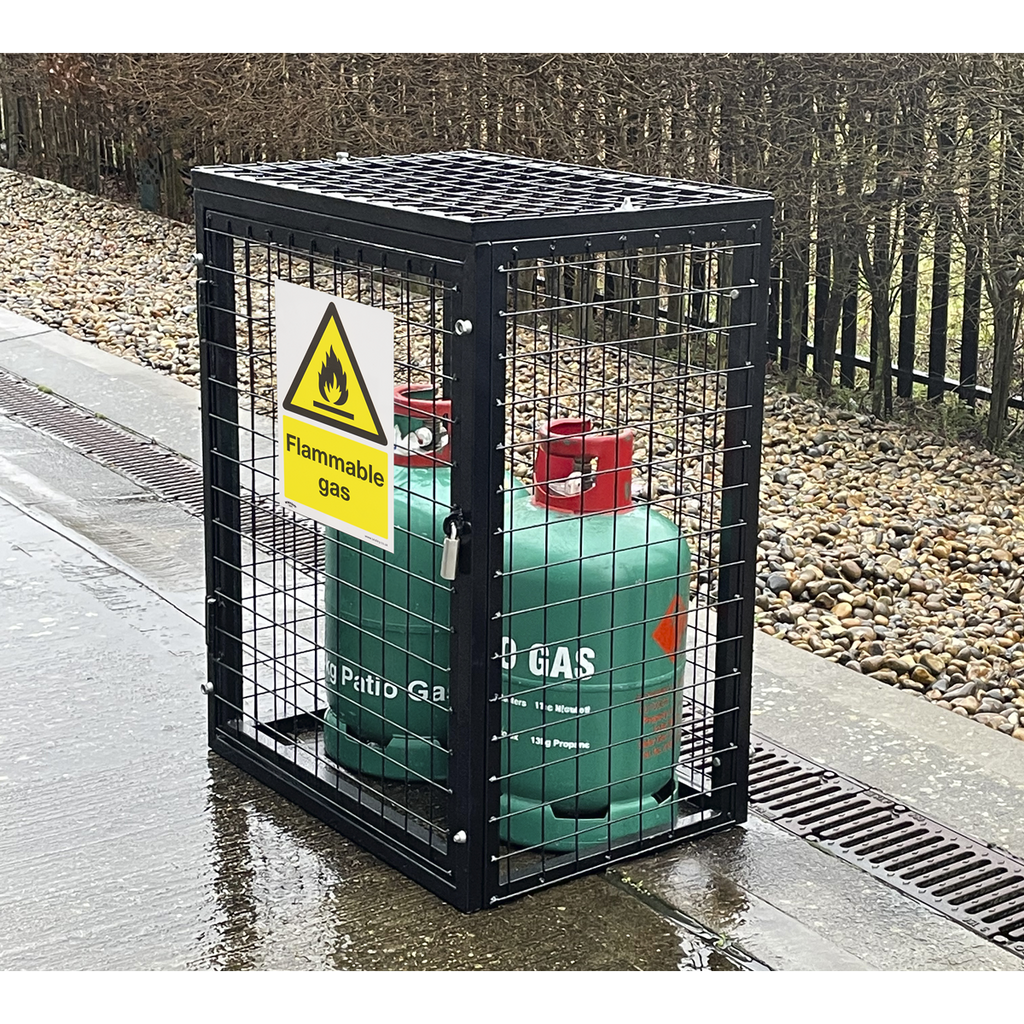 Worksafe® Flammable Gas Safety Sign - Self-Adhesive Vinyl