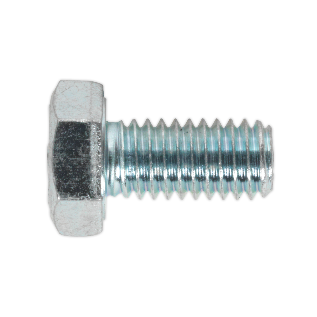 8.8 Zinc Plated HT Setscrew M6 x 12mm, DIN 933 - Pack of 50