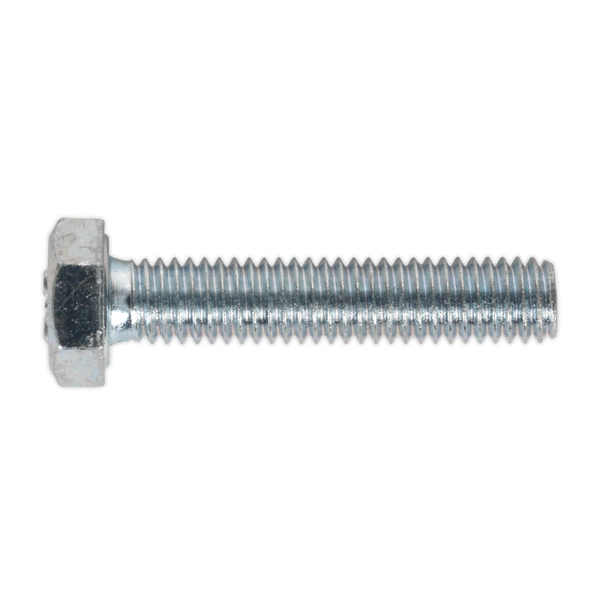 8.8 Zinc Plated HT Setscrew M6 x 30mm, DIN 933 - Pack of 50