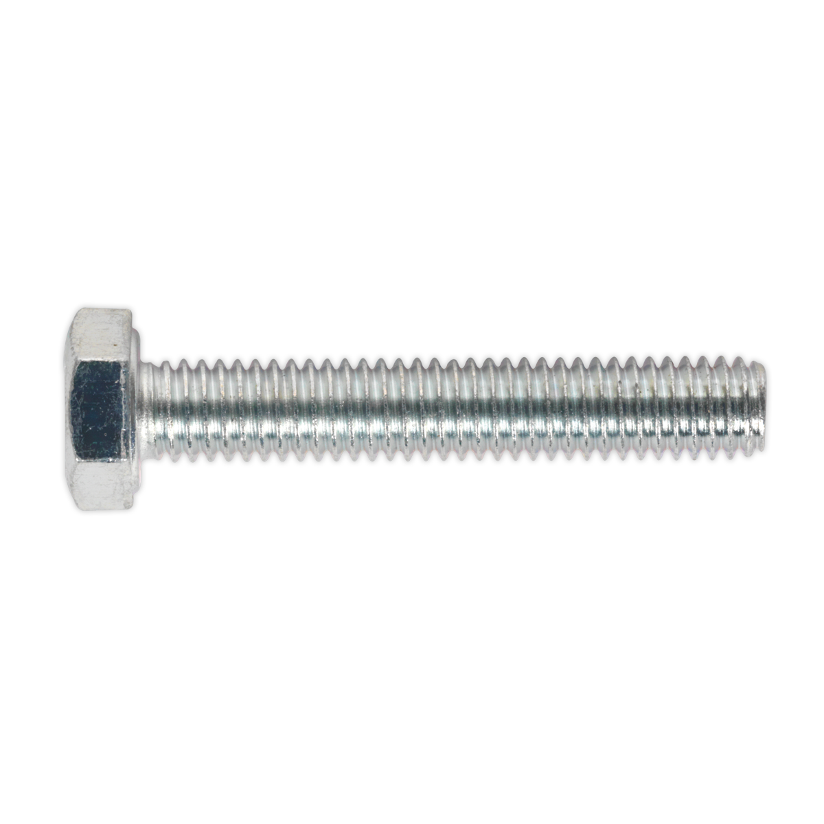 8.8 Zinc Plated HT Setscrew M6 x 35mm, DIN 933 - Pack of 50