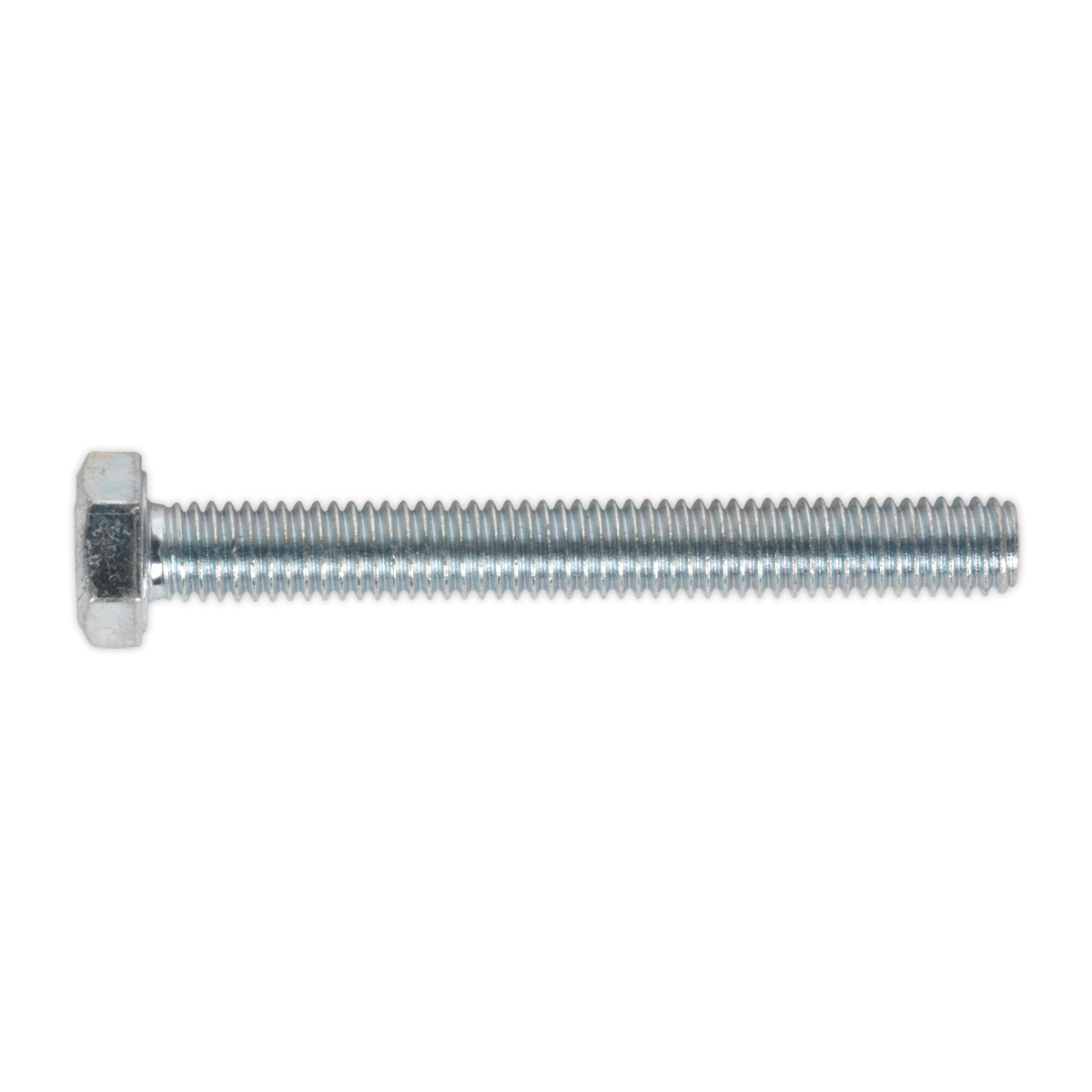 8.8 Zinc Plated HT Setscrew M6 x 50mm, DIN 933 - Pack of 50