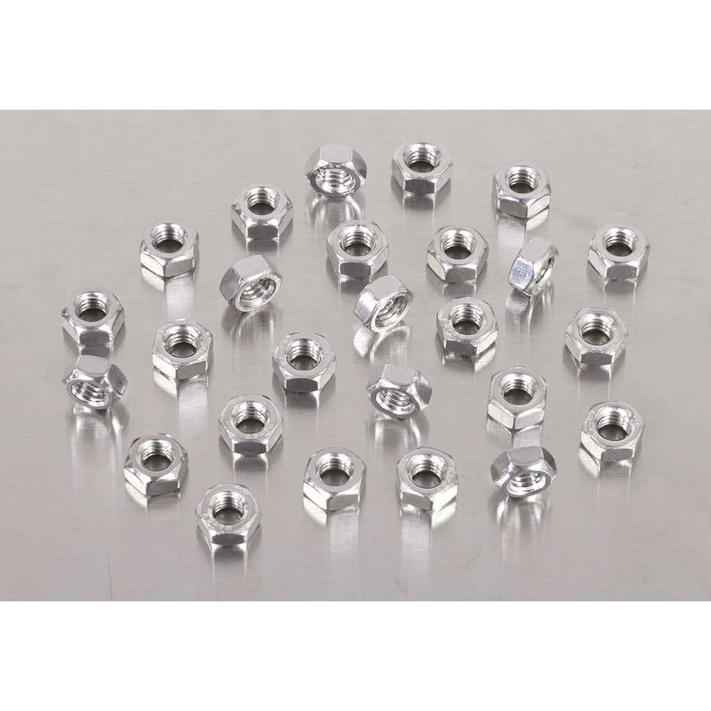 Stainless Steel Nut M6 x 1mm pitch, DIN 934 - Pack of 100