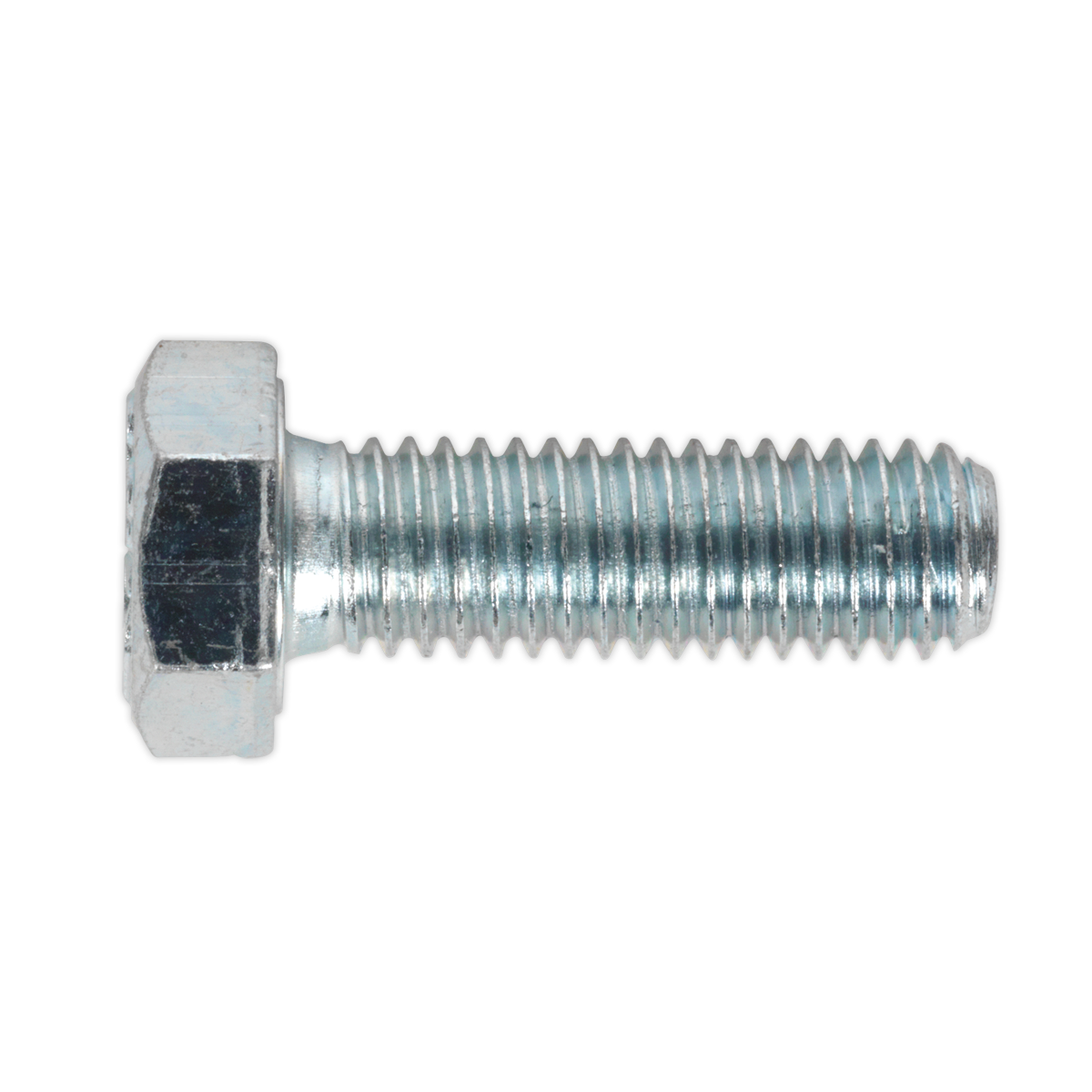 8.8 Zinc Plated HT Setscrew M8 x 25mm, DIN 933 - Pack of 50