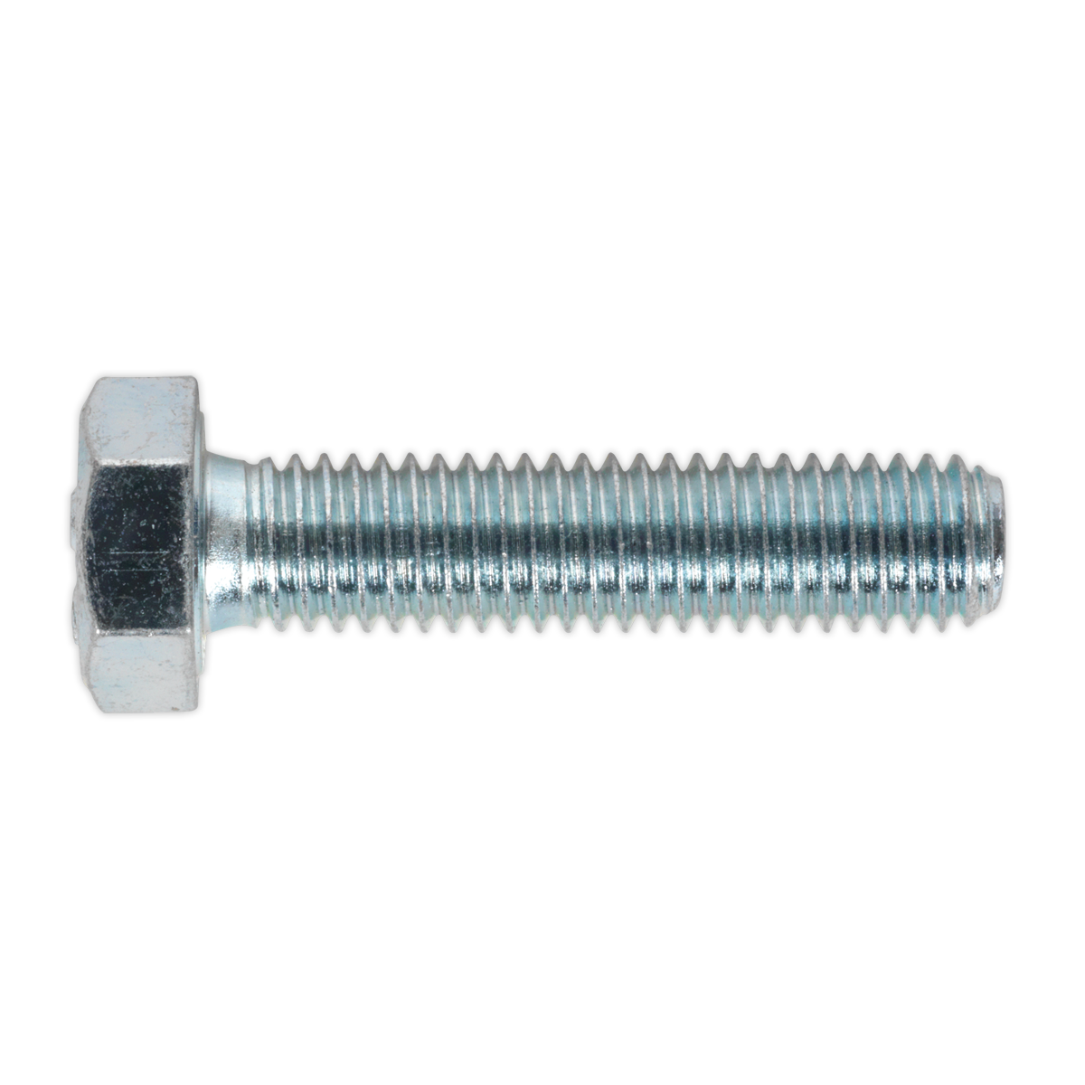 8.8 Zinc Plated HT Setscrew M8 x 35mm, DIN 933 - Pack of 50