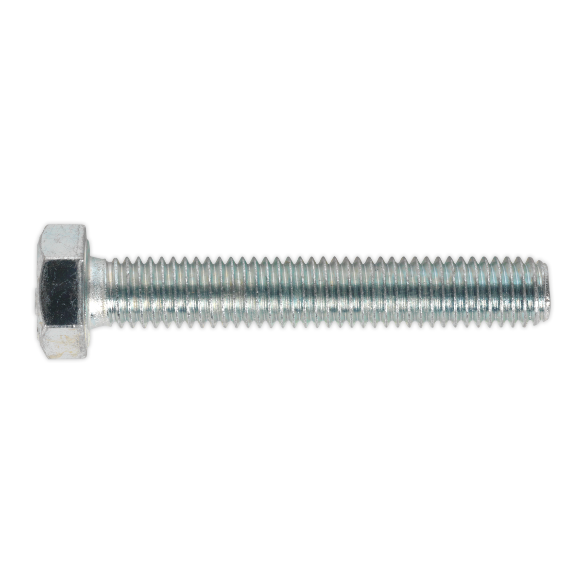 8.8 Zinc Plated HT Setscrew M8 x 50mm, DIN 933 - Pack of 50