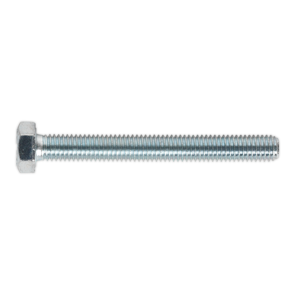 8.8 Zinc Plated HT Setscrew M8 x 70mm, DIN 933 - Pack of 25