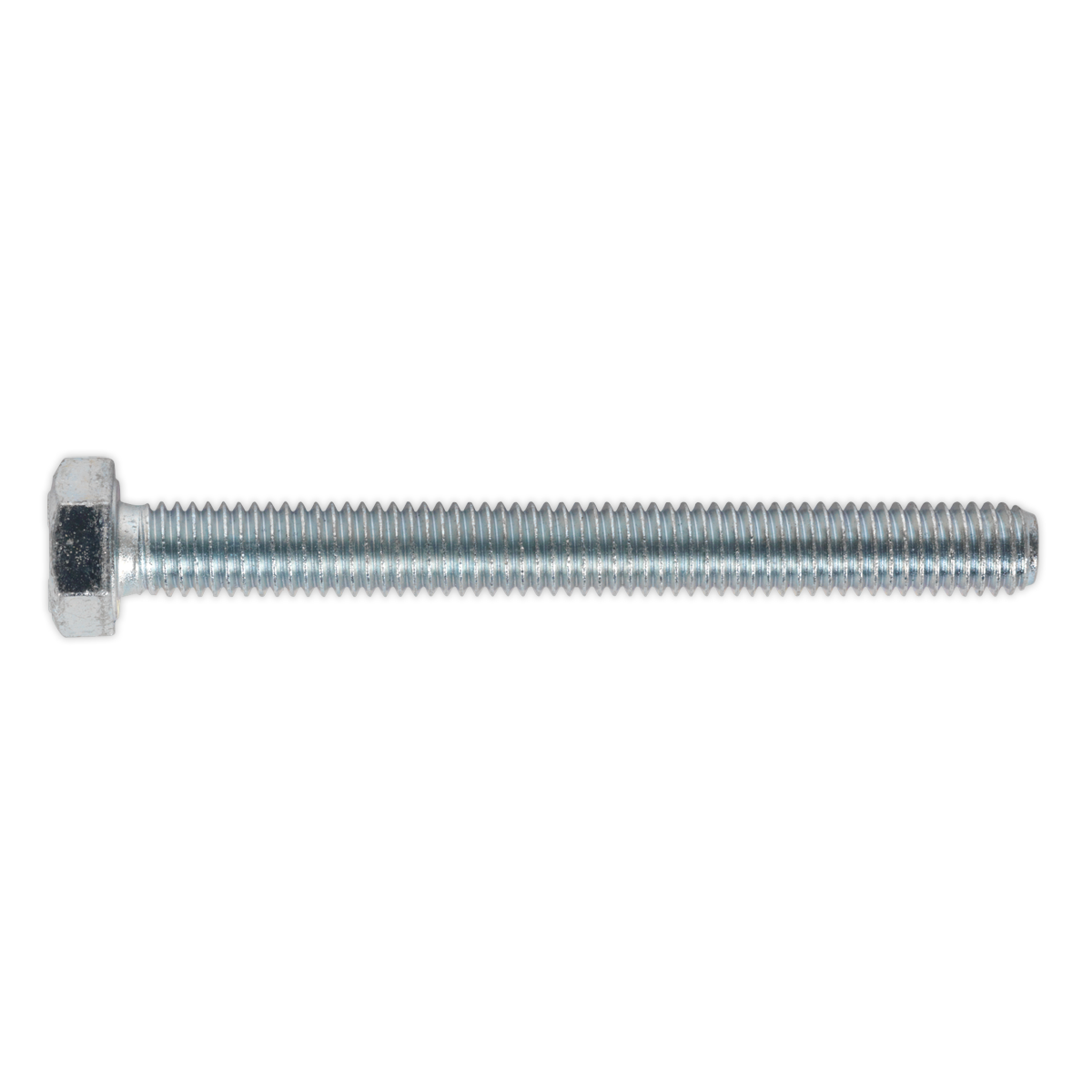 8.8 Zinc Plated HT Setscrew M8 x 75mm, DIN 933 - Pack of 25