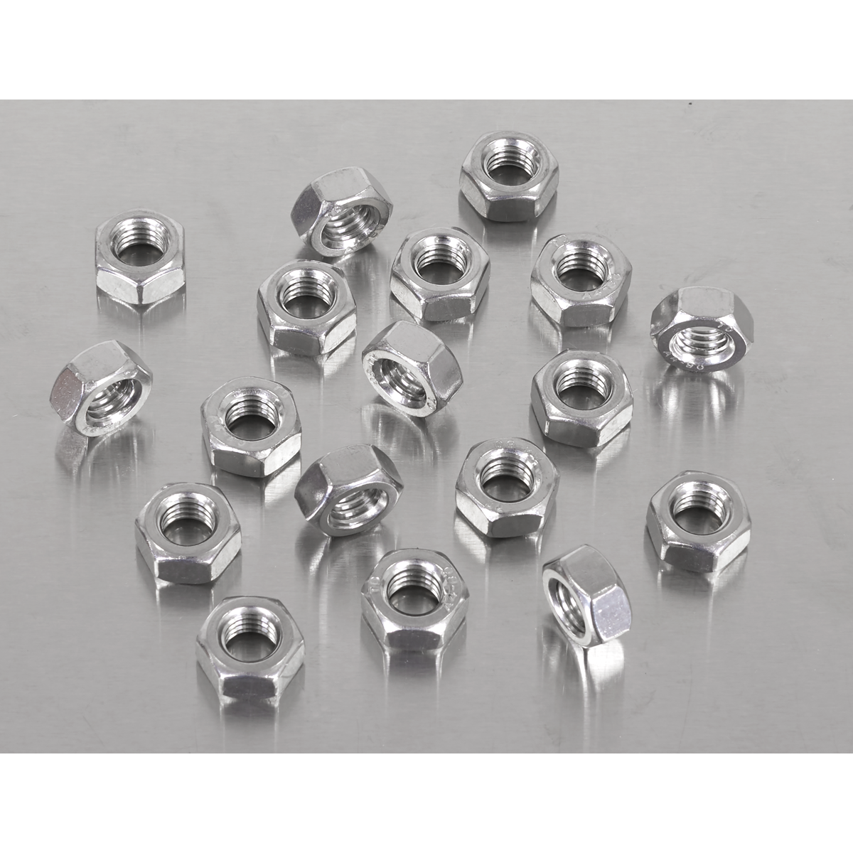 Stainless Steel Full Nut M8 x 1.25mm pitch, DIN 934 - Pack of 100