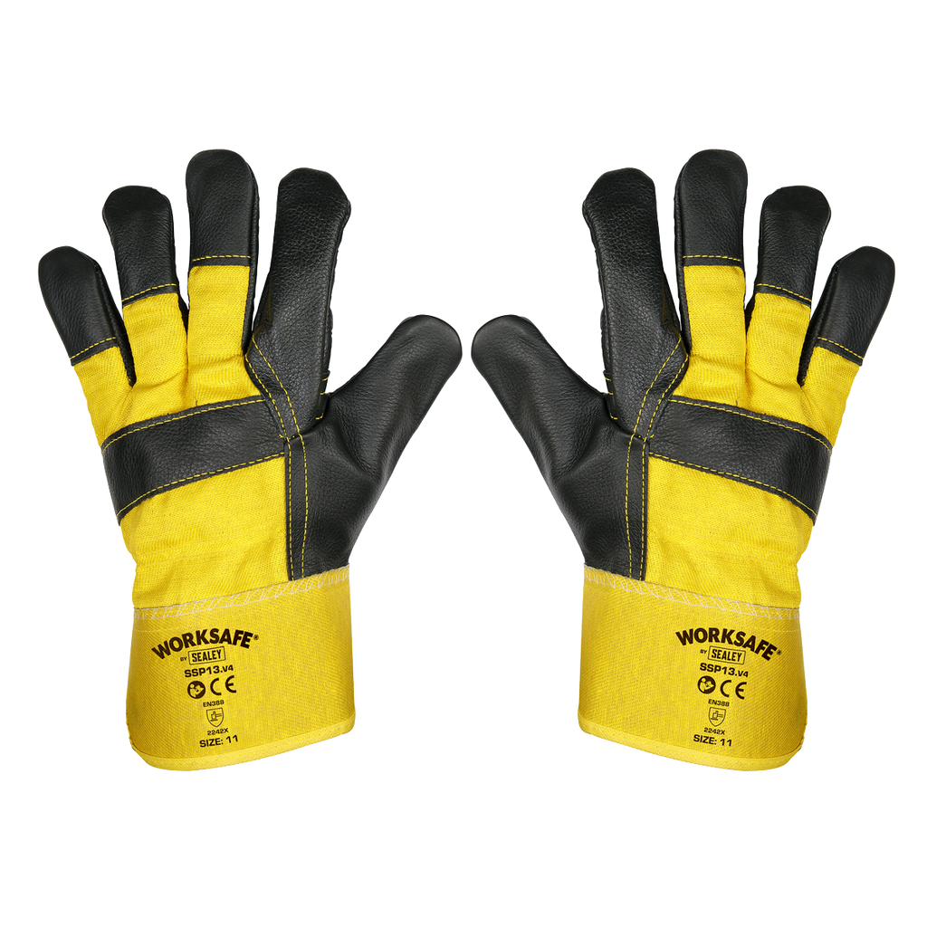 Worksafe® Rigger's Gloves with Hide Palm - Pair