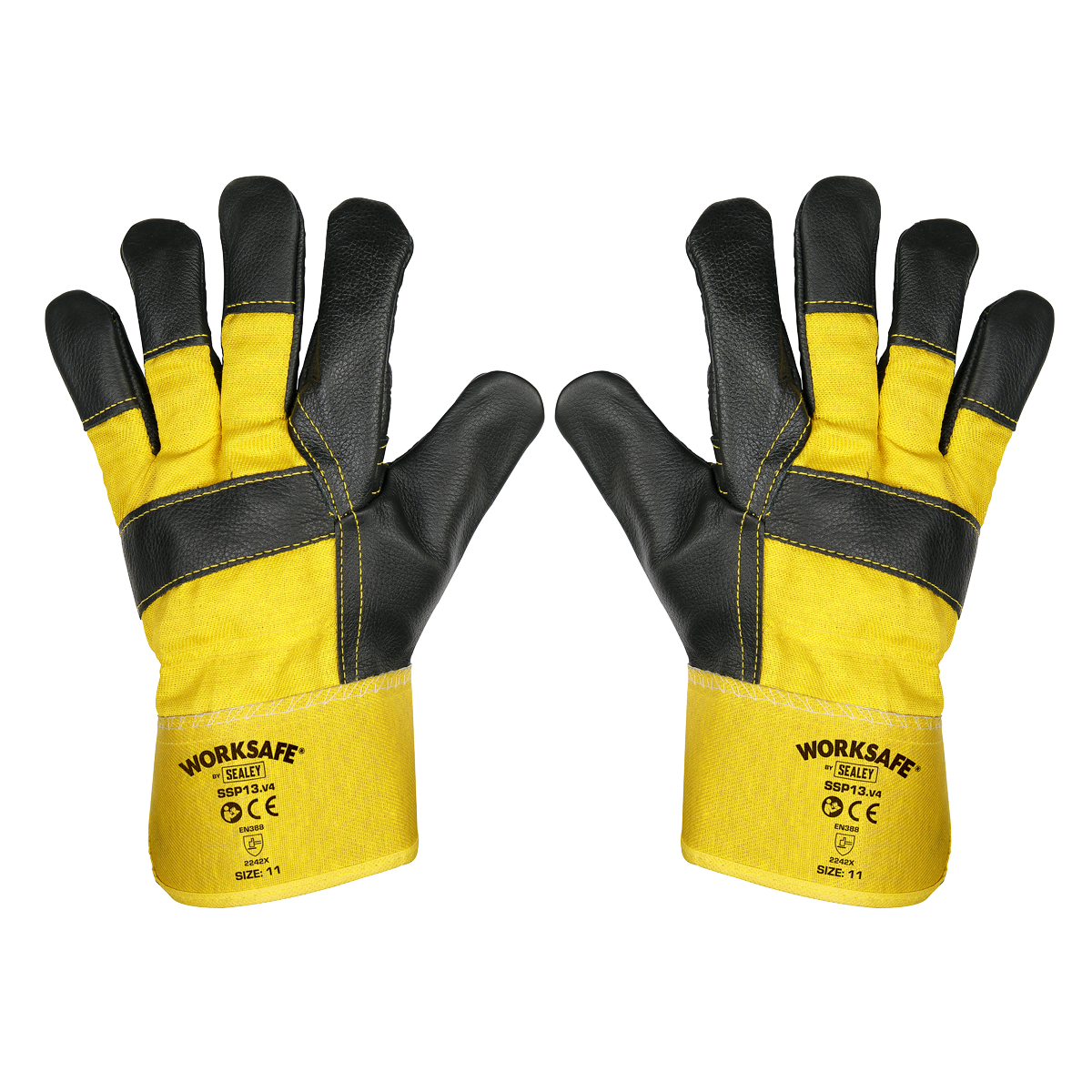 Worksafe® Rigger's Gloves with Hide Palm - Pair