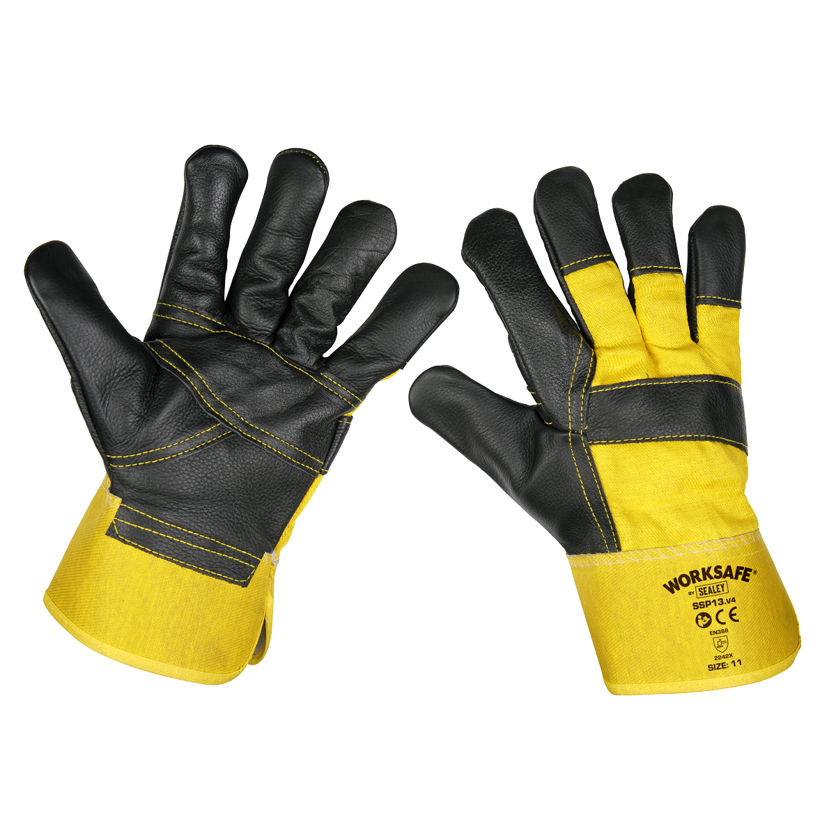 Worksafe® Rigger's Gloves with Hide Palm - Pair