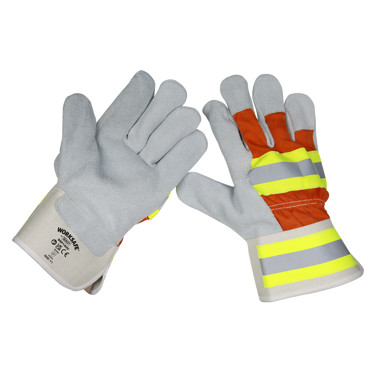 Worksafe® Reflective Rigger's Gloves - Pair
