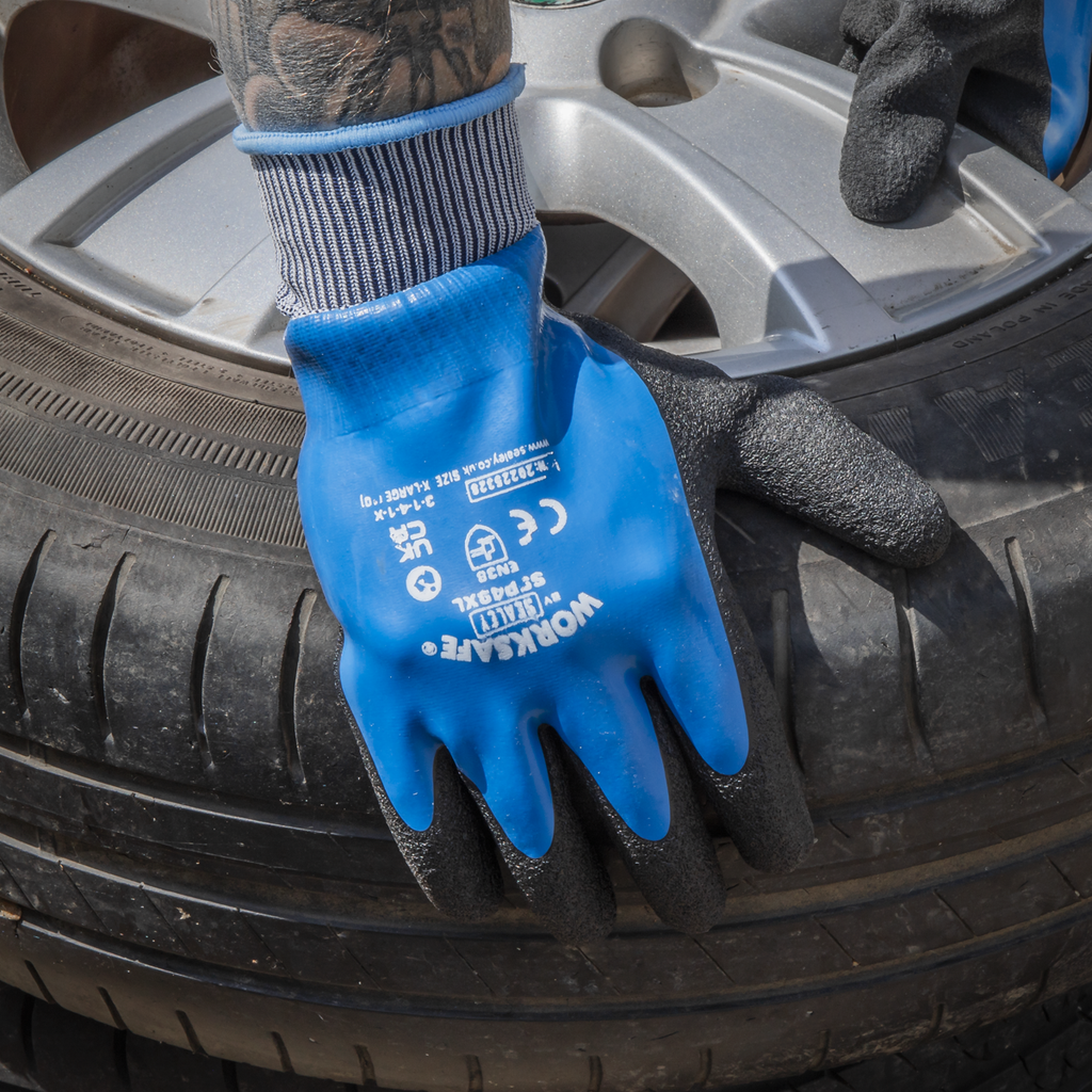 Worksafe® Waterproof Latex Gloves, X-Large - Pack of 6 Pairs