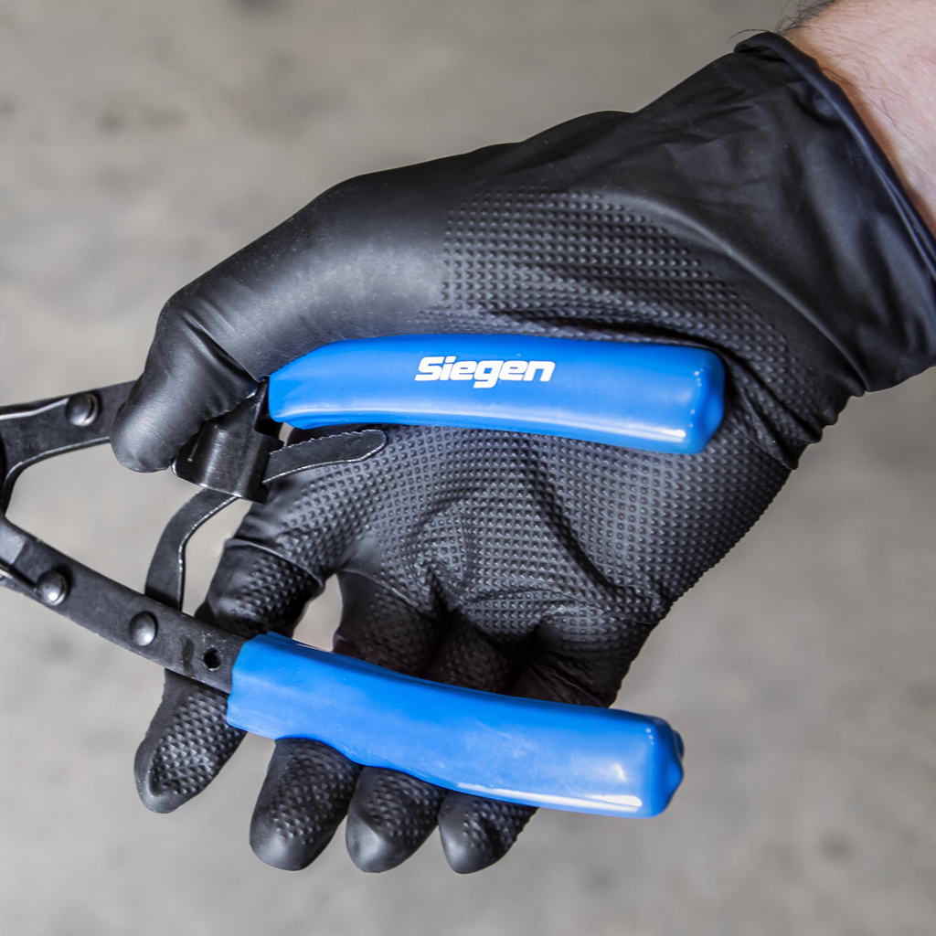 Diamond Grip Extra-Thick Nitrile Powder-Free Gloves, Black,