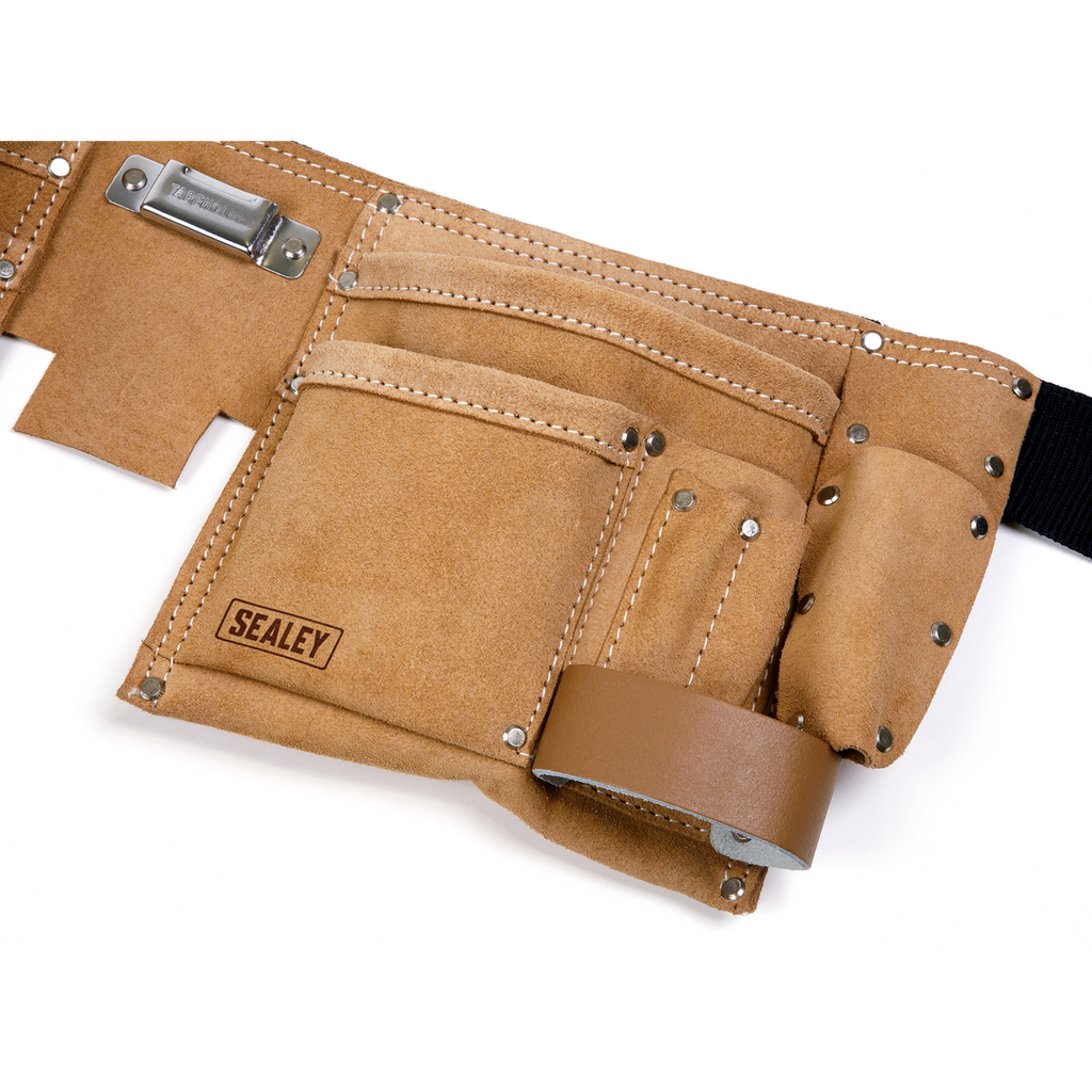 Double Pouch Leather Tool Belt (STBL01)