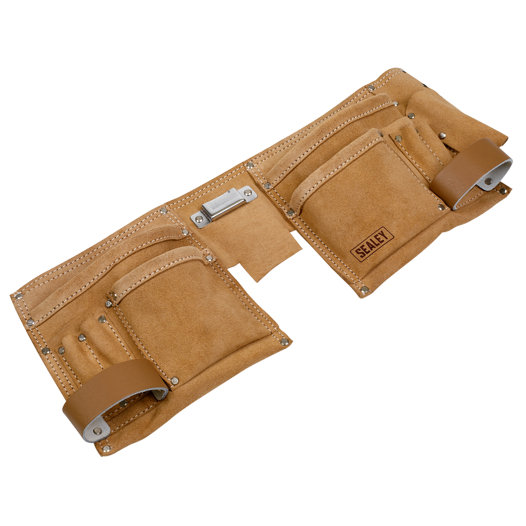 Double Pouch Leather Tool Belt (STBL01)