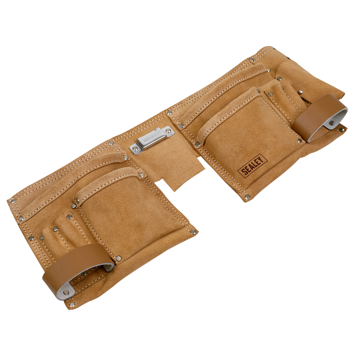 Double Pouch Leather Tool Belt (STBL01)