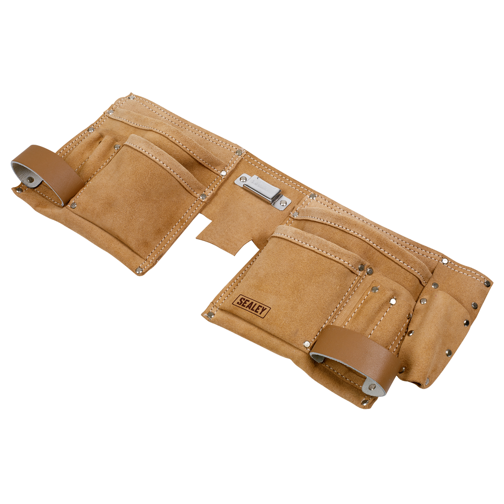 Double Pouch Leather Tool Belt (STBL01)