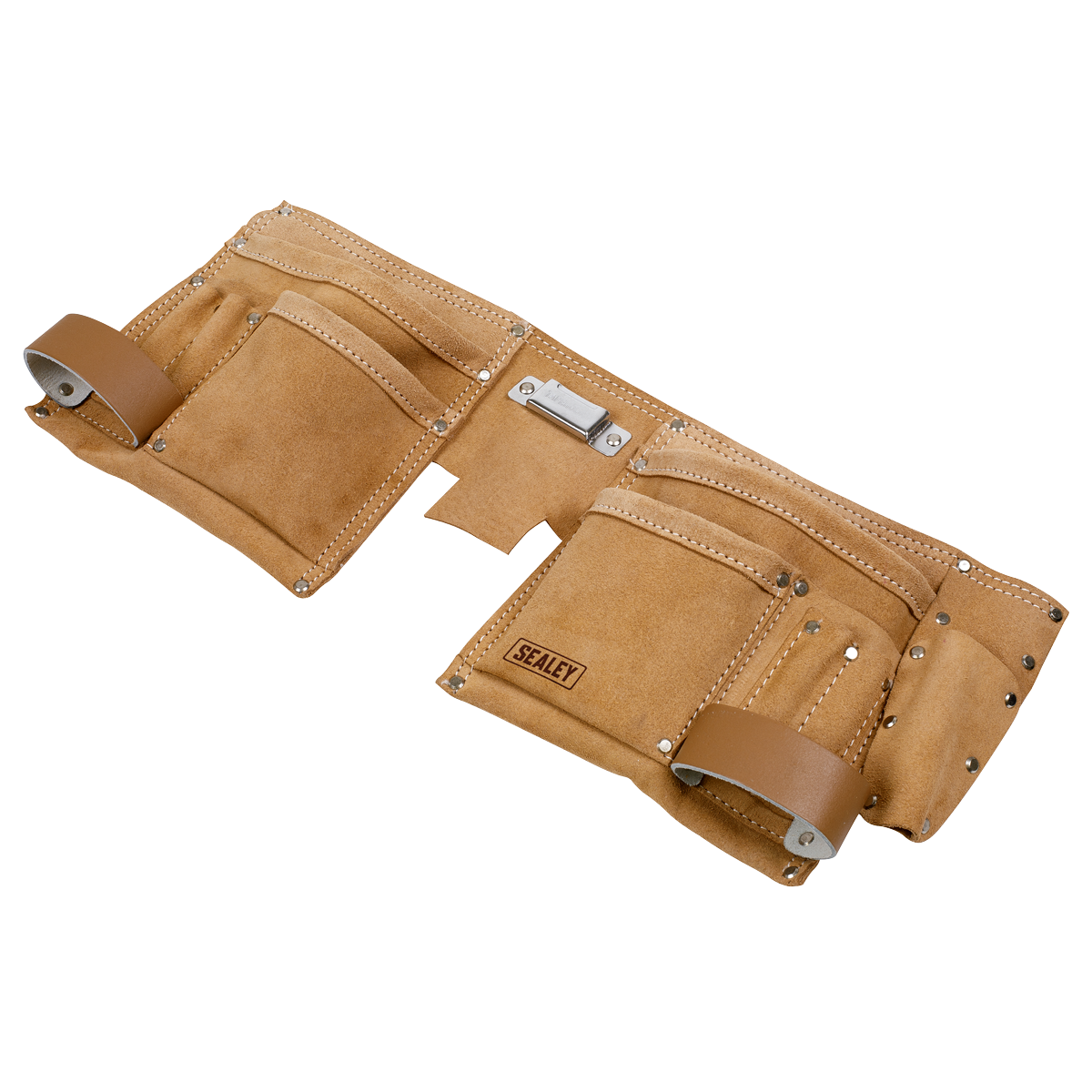 Double Pouch Leather Tool Belt (STBL01)
