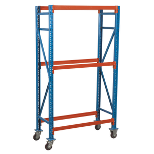 2-Level Mobile Tyre Rack 200kg Capacity Per Level