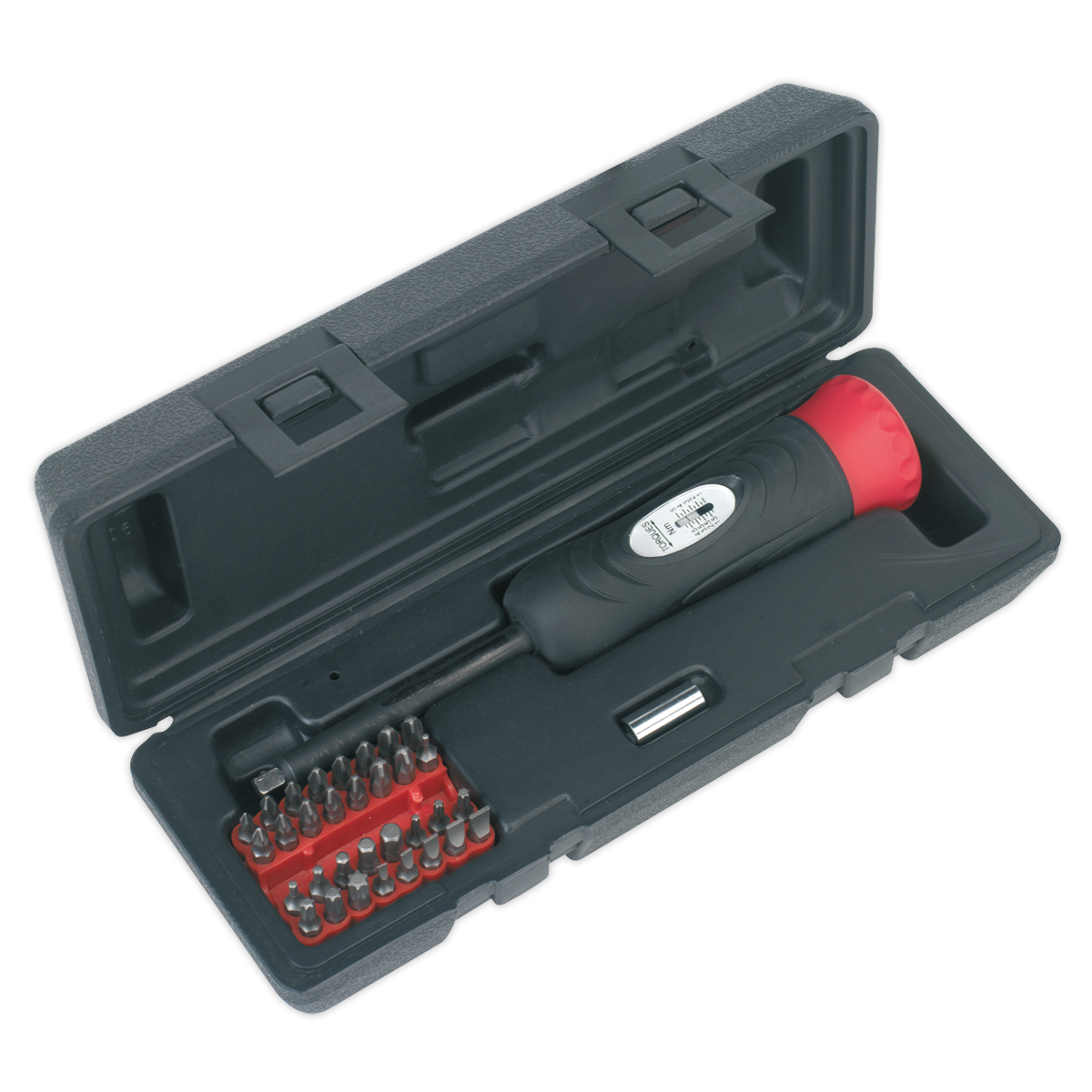 Premier Digital Torque Screwdriver Set 1/4"Sq Drive 2-10Nm 34pc