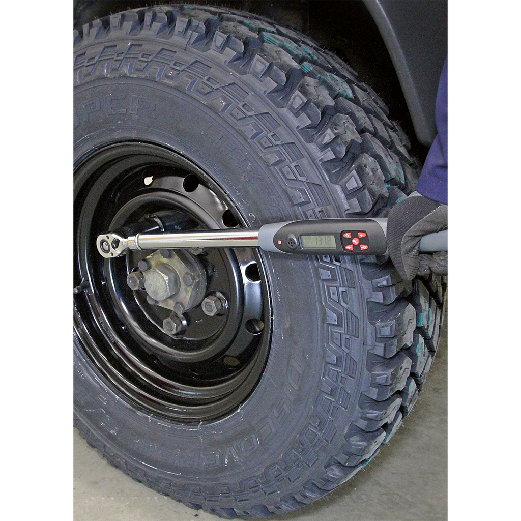 Premier Digital Torque Wrench with Angle Function, 1/2"Sq Drive, 20-200Nm