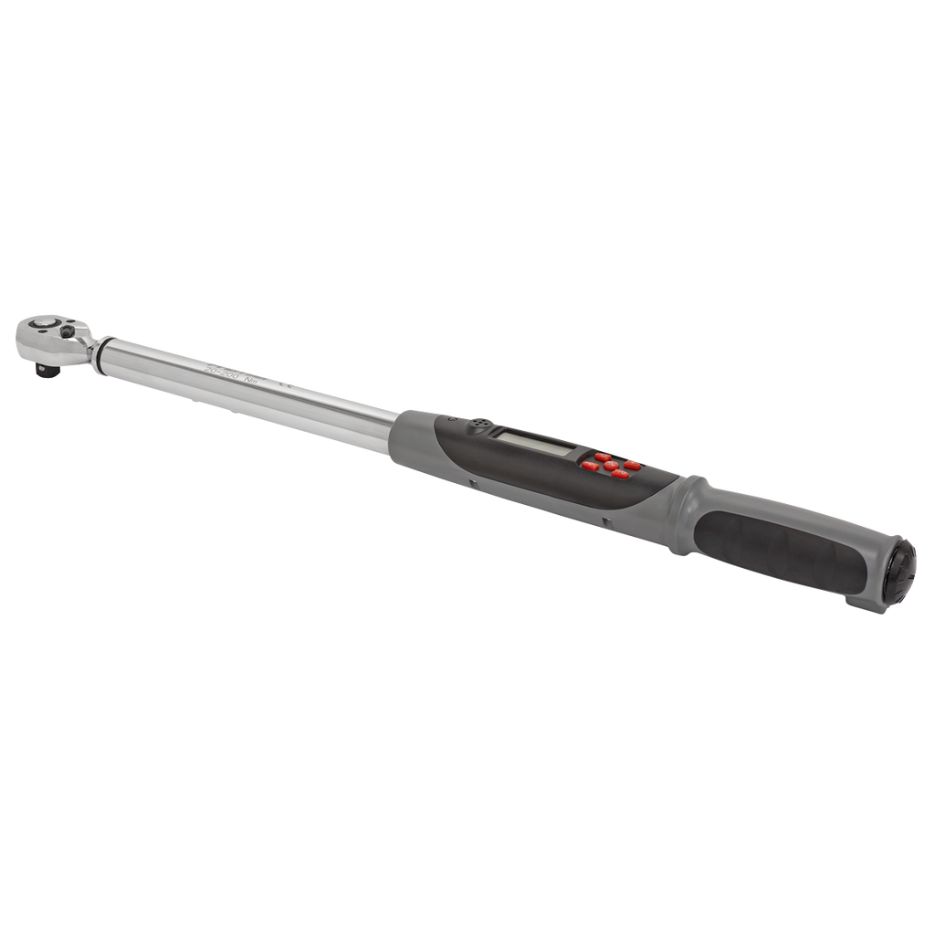 Premier Digital Torque Wrench with Angle Function, 1/2"Sq Drive, 20-200Nm
