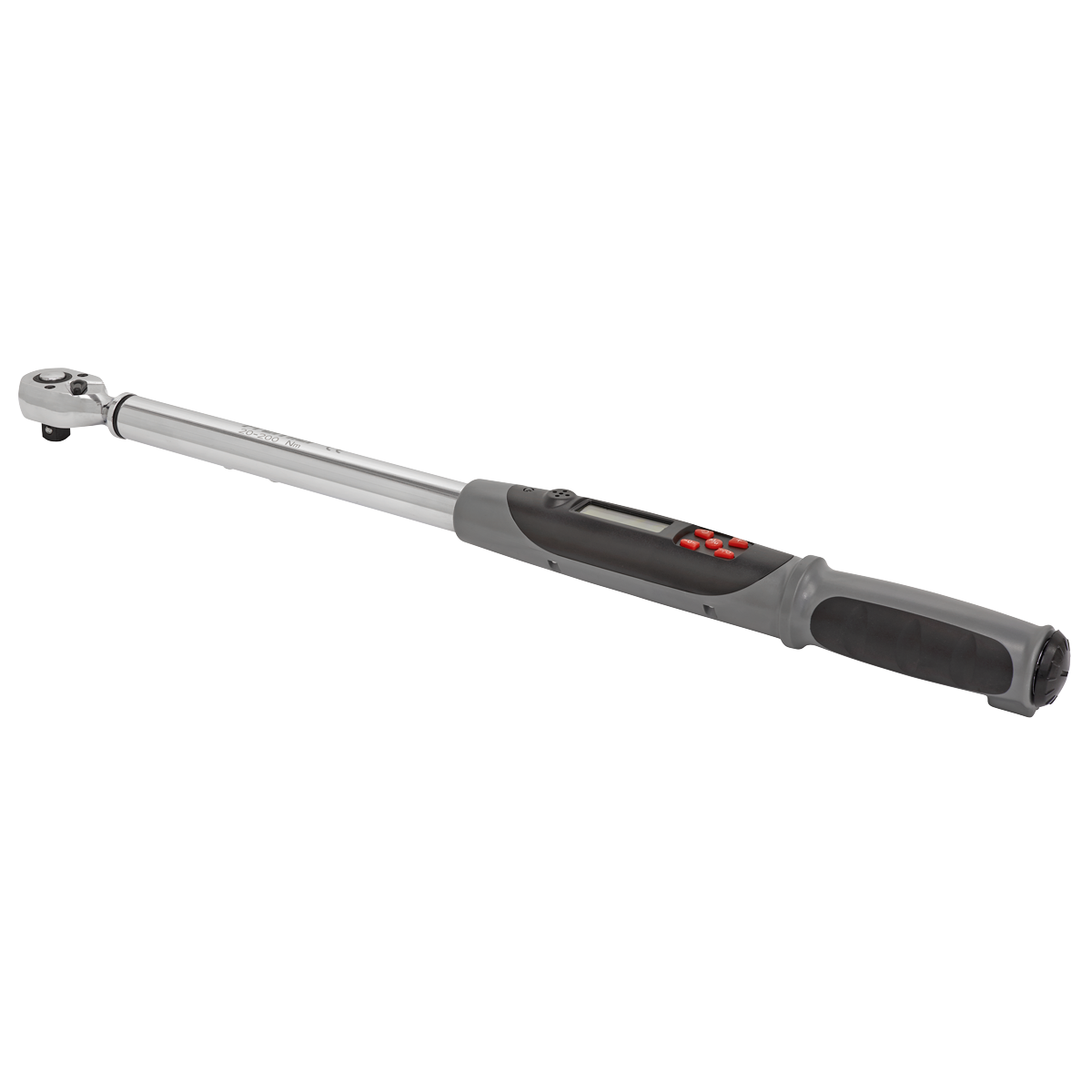 Premier Digital Torque Wrench with Angle Function, 1/2"Sq Drive, 20-200Nm