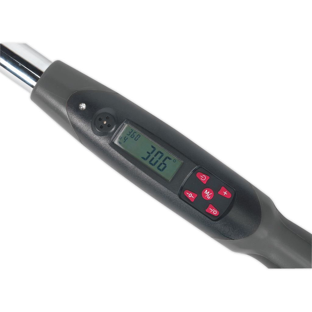 Premier Digital Torque Wrench with Angle Function, 1/2"Sq Drive, 20-200Nm