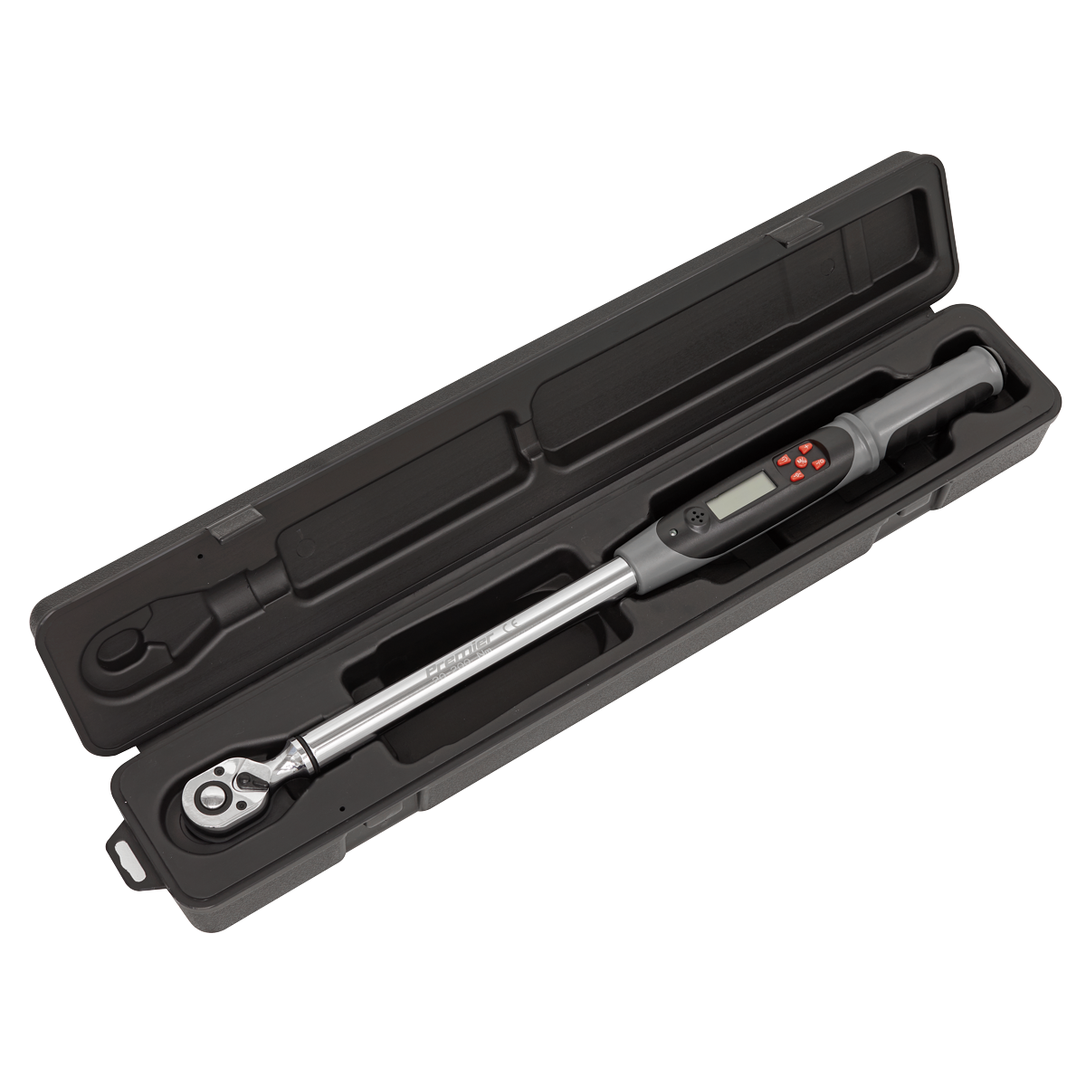 Premier Digital Torque Wrench with Angle Function, 1/2"Sq Drive, 20-200Nm