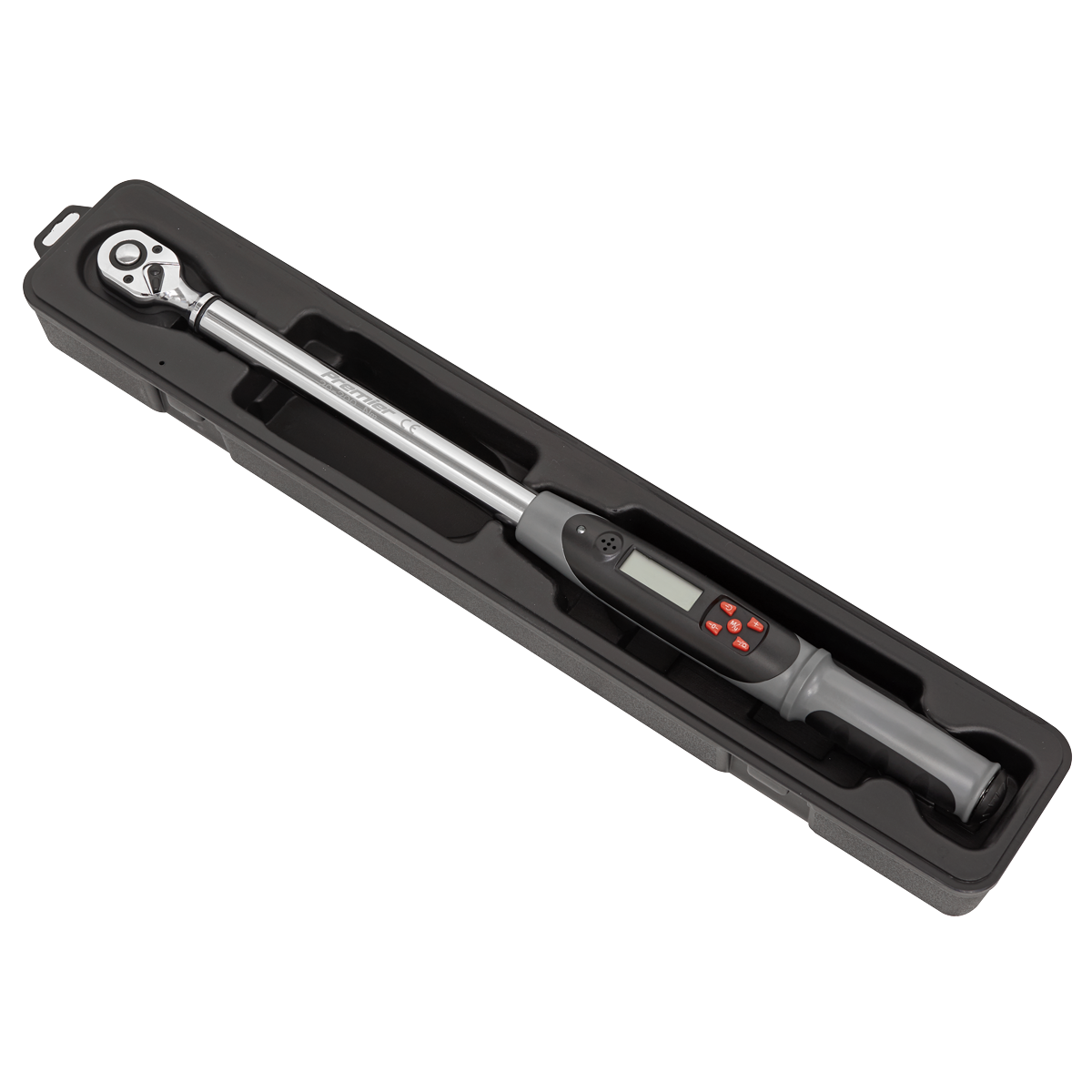 Premier Digital Torque Wrench with Angle Function, 1/2"Sq Drive, 20-200Nm