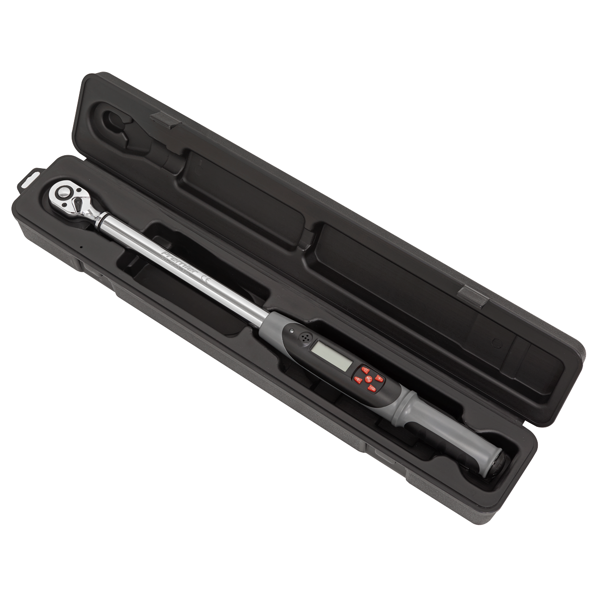 Premier Digital Torque Wrench with Angle Function, 1/2"Sq Drive, 20-200Nm