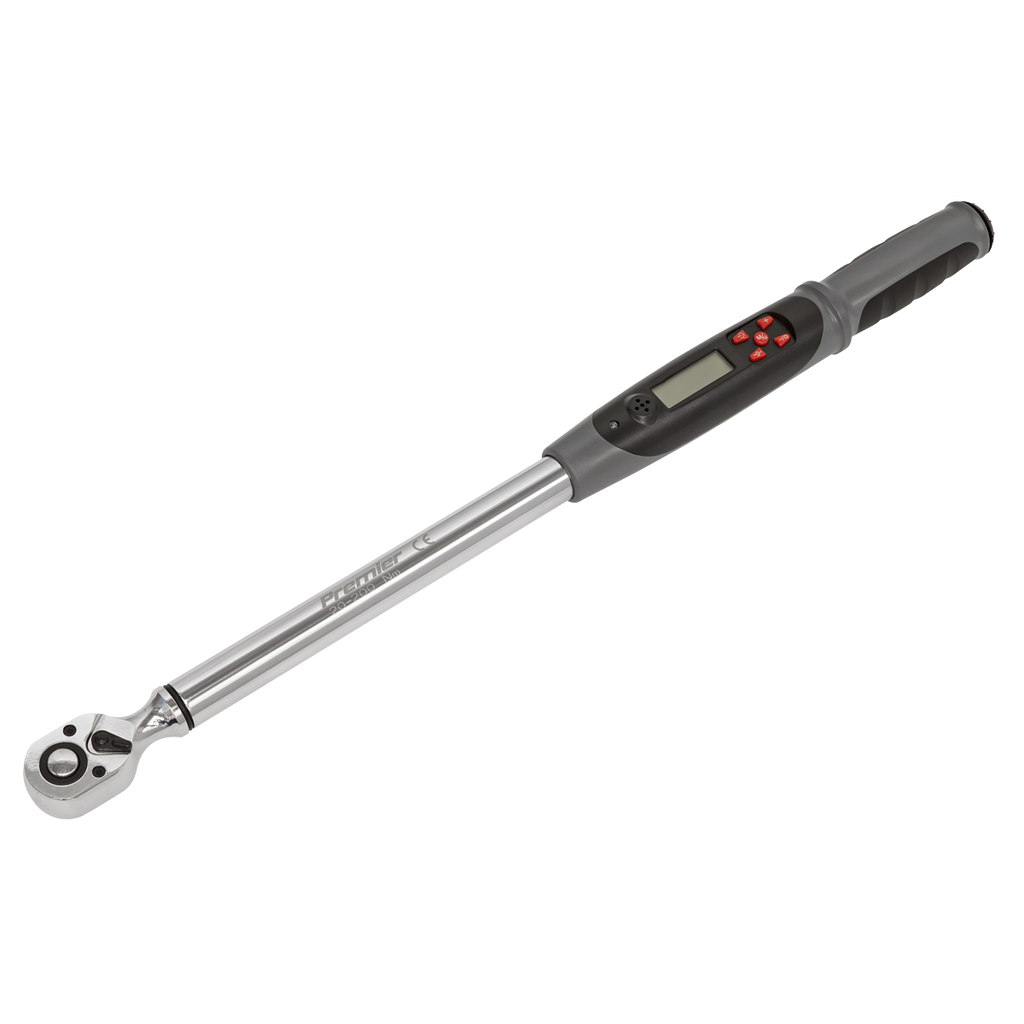 Premier Digital Torque Wrench with Angle Function, 1/2"Sq Drive, 20-200Nm