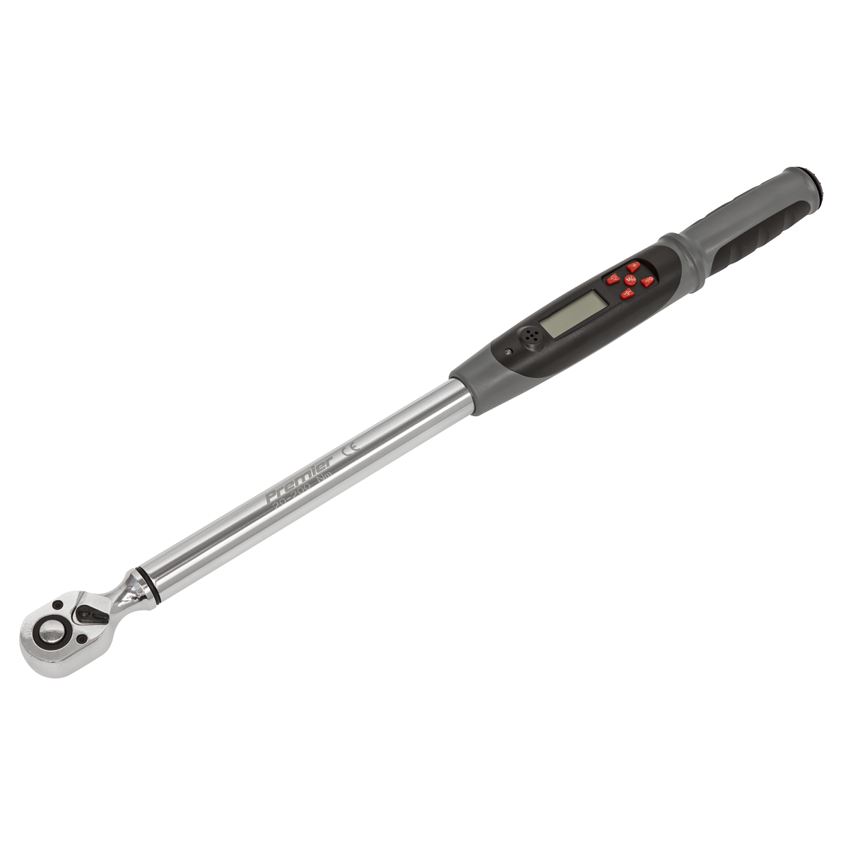 Premier Digital Torque Wrench with Angle Function, 1/2"Sq Drive, 20-200Nm