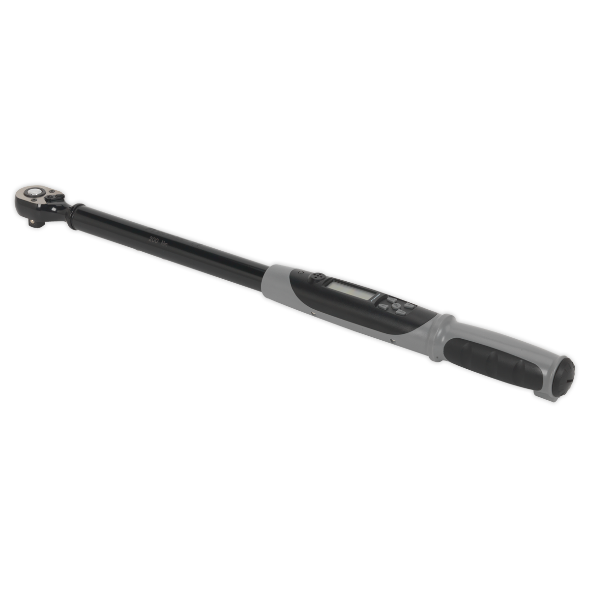 Premier Black Digital Torque Wrench with Angle Function, 1/2"Sq Drive, 20-200Nm