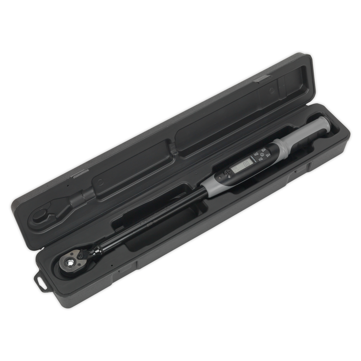Premier Black Digital Torque Wrench with Angle Function, 1/2"Sq Drive, 20-200Nm
