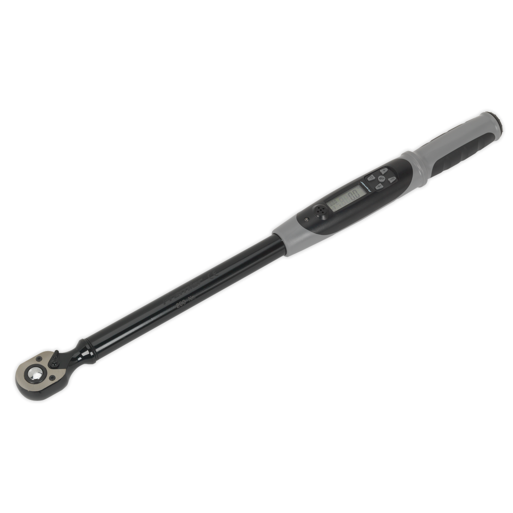 Premier Black Digital Torque Wrench with Angle Function, 1/2"Sq Drive, 20-200Nm