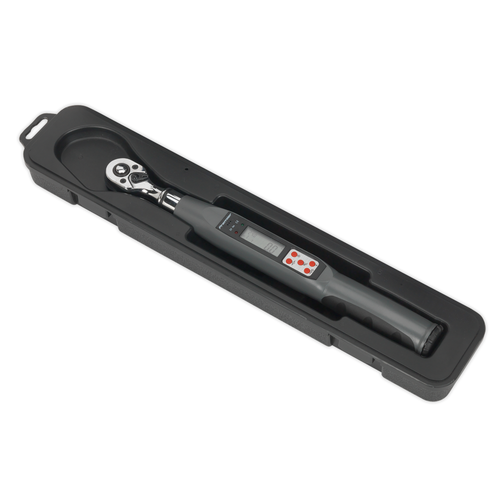 Premier Digital Torque Wrench Digital 3/8"Sq Drive 2-24Nm