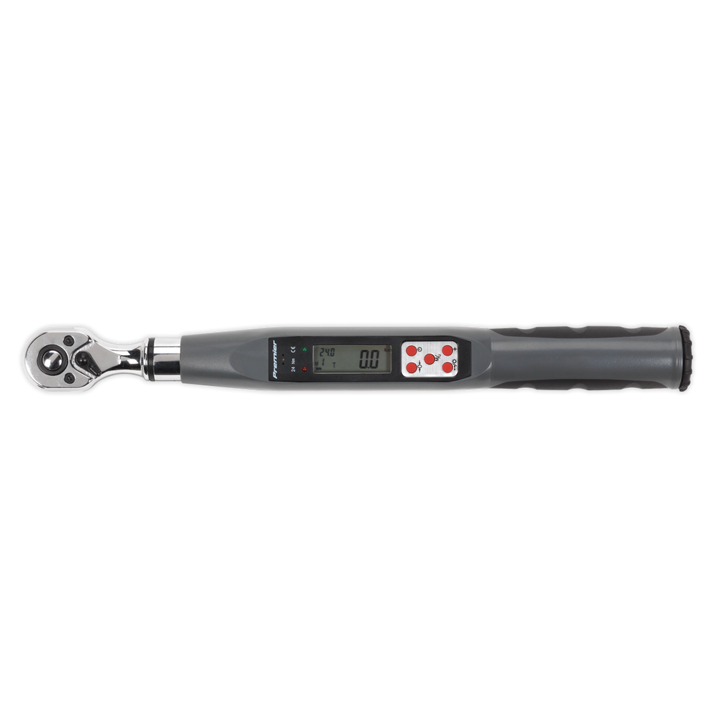 Premier Digital Torque Wrench Digital 3/8"Sq Drive 2-24Nm
