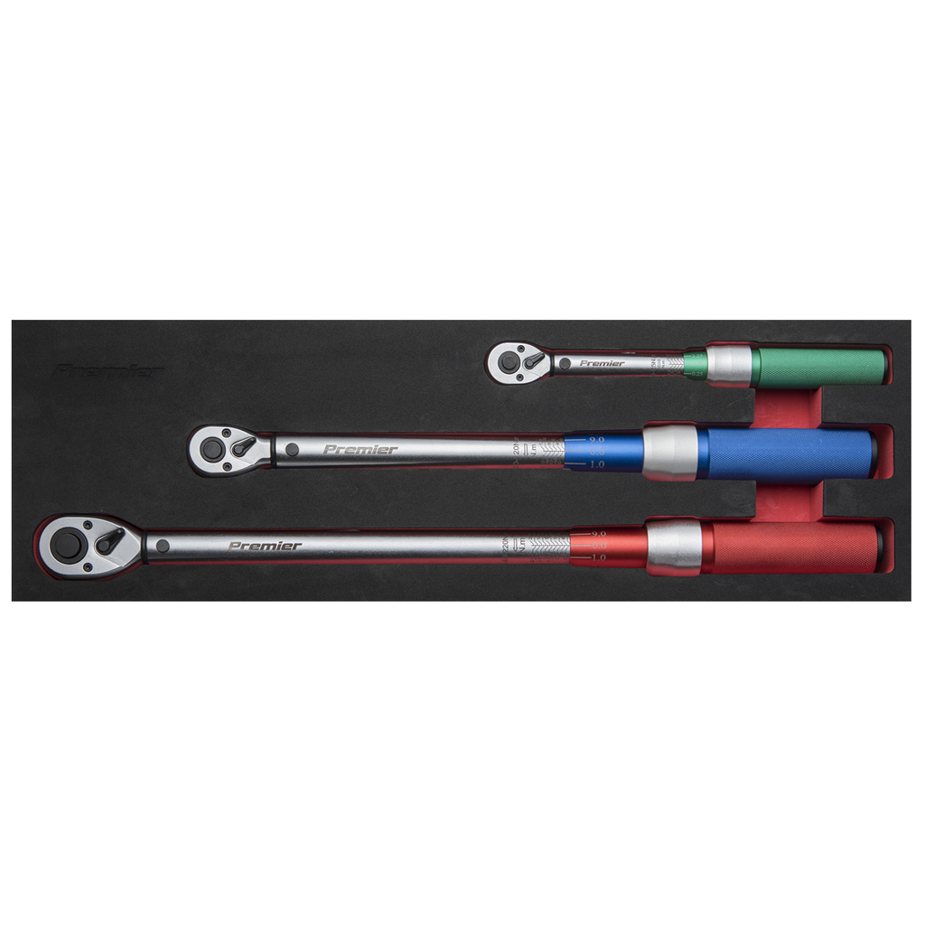 Premier Calibrated Micrometer Torque Wrench Set 3pc