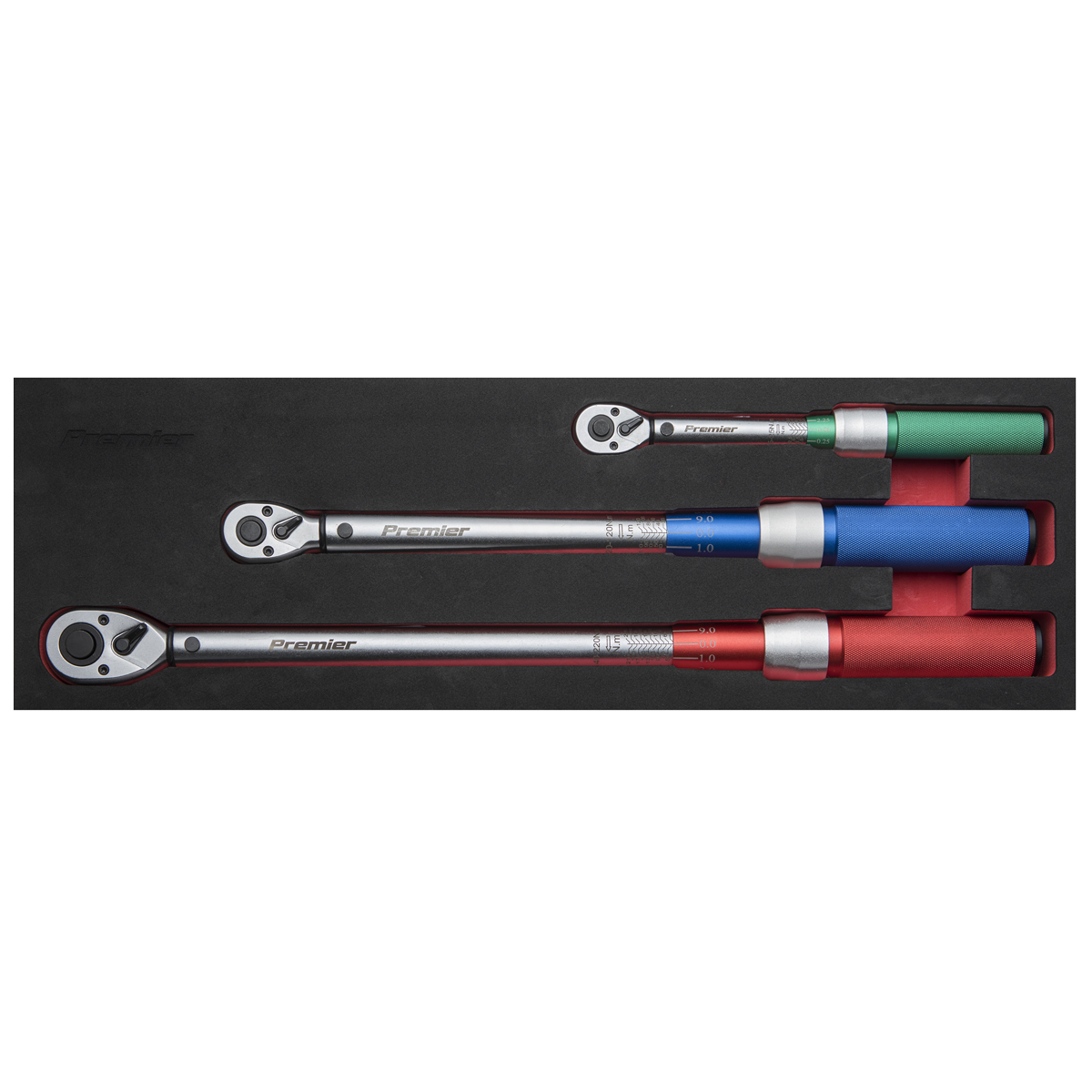 Premier Calibrated Micrometer Torque Wrench Set 3pc