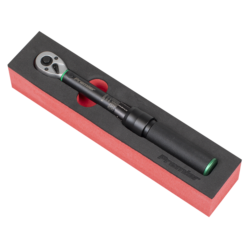 Torque Wrench Micrometer 1/4"Sq Drive Calibrated 5-25Nm - Pr