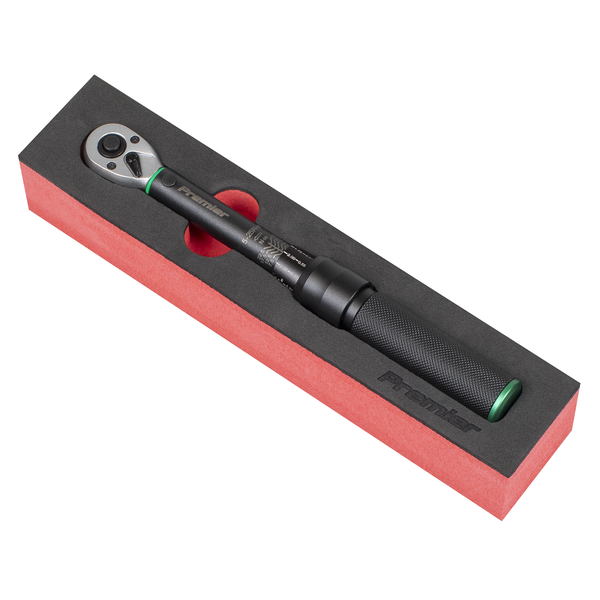 Torque Wrench Micrometer 1/4"Sq Drive Calibrated 5-25Nm - Pr