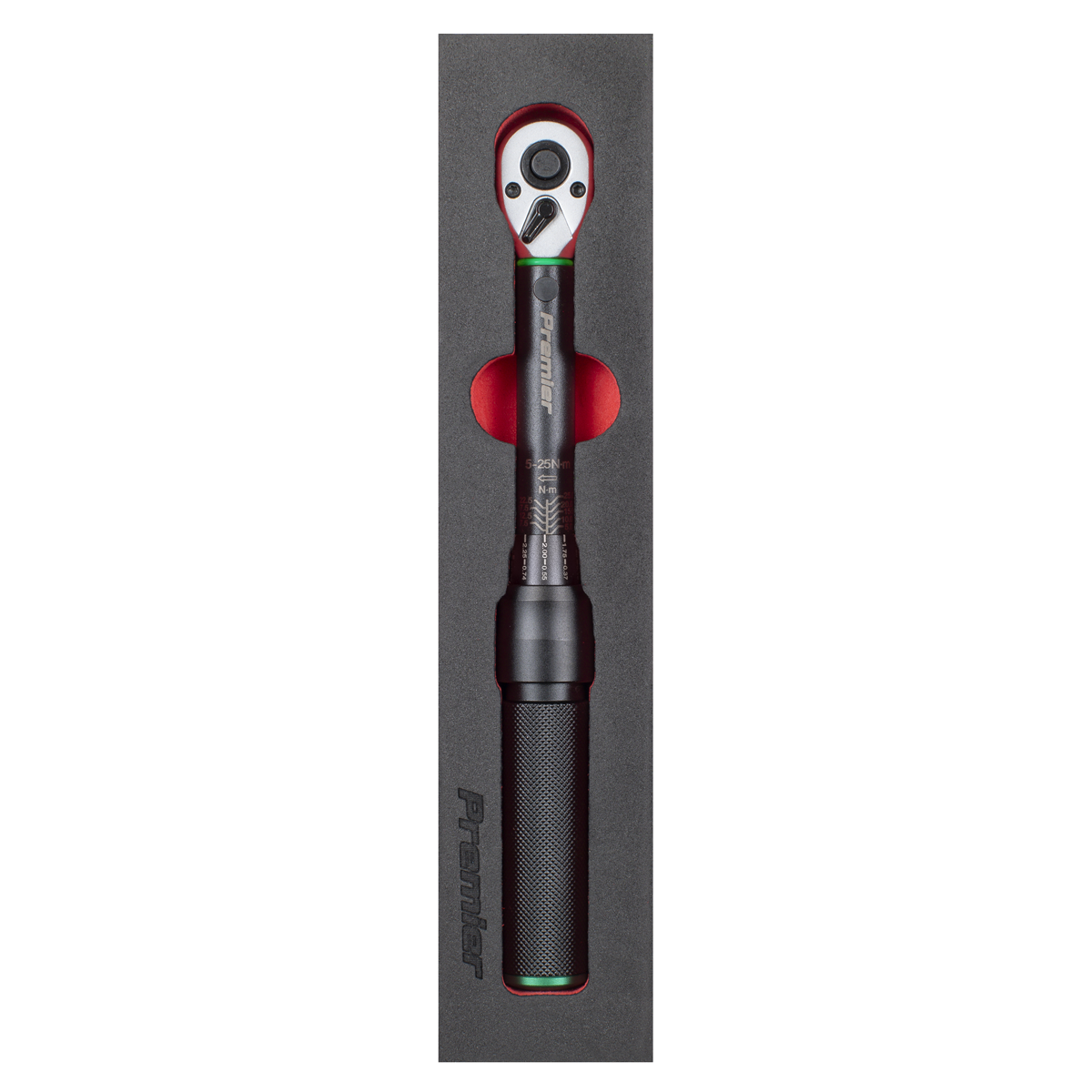 Torque Wrench Micrometer 1/4"Sq Drive Calibrated 5-25Nm - Pr