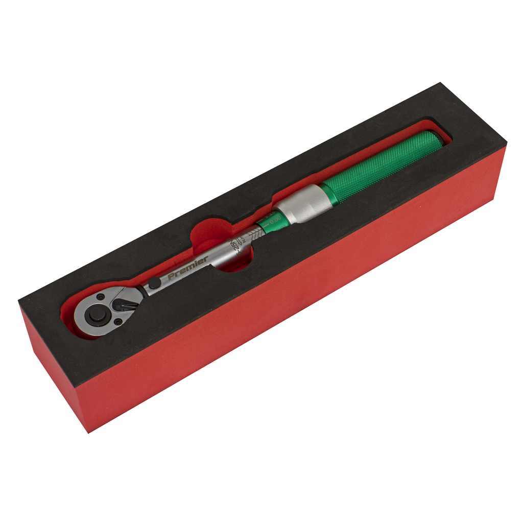 Premier Calibrated Micrometer Torque Wrench 1/4"Sq Drive 5-2