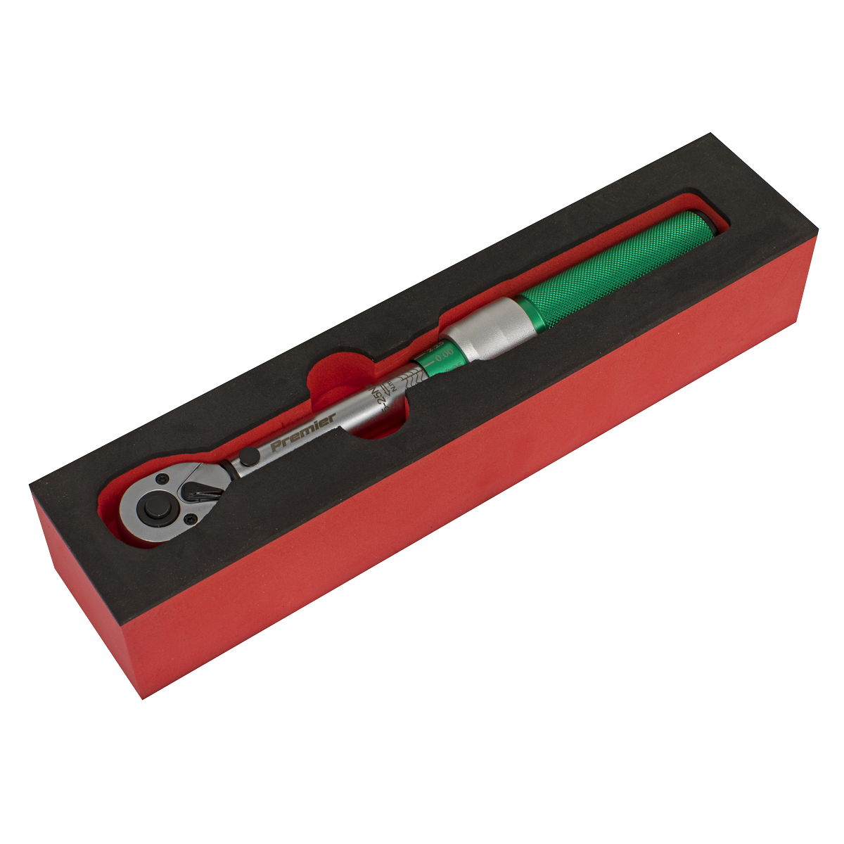 Premier Calibrated Micrometer Torque Wrench 1/4"Sq Drive 5-25Nm