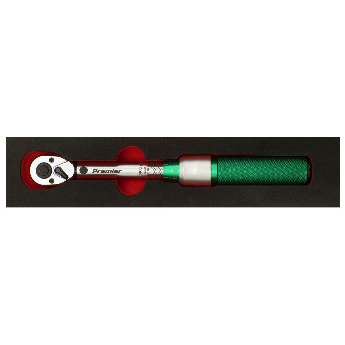 Premier Calibrated Micrometer Torque Wrench 1/4"Sq Drive 5-2