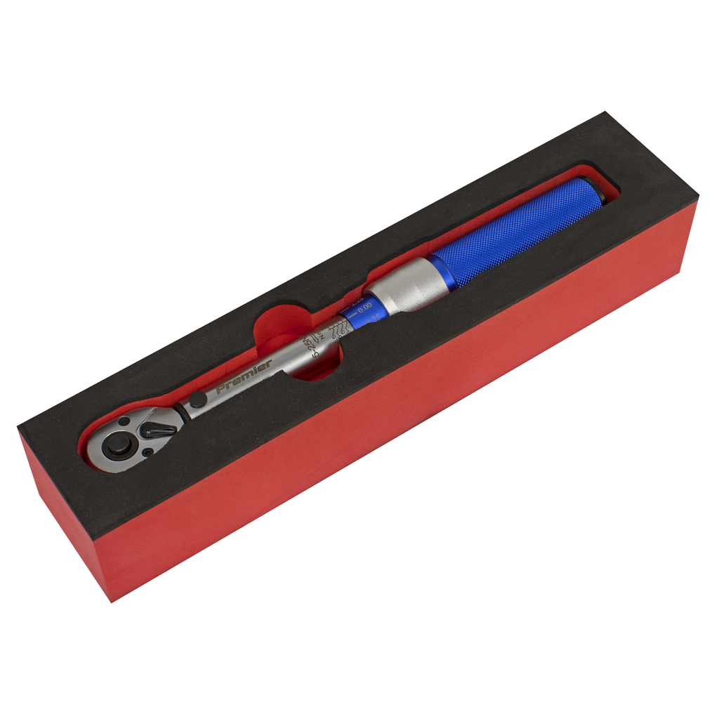 Premier Calibrated Micrometer Torque Wrench 3/8"Sq Drive 5-2