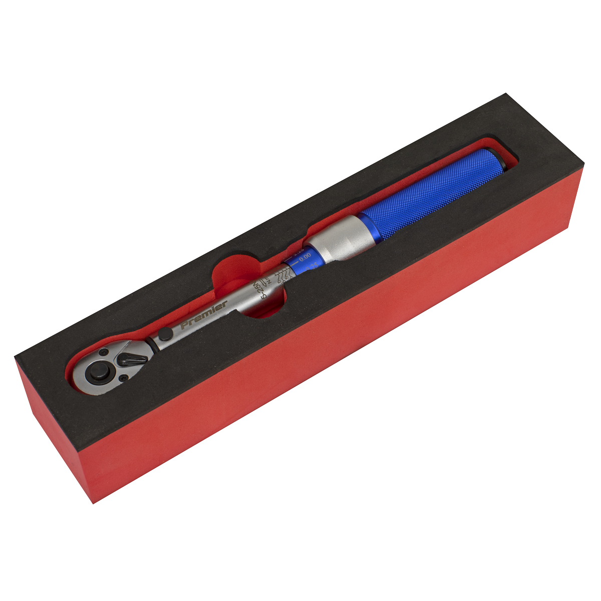 Premier Calibrated Micrometer Torque Wrench 3/8"Sq Drive 5-25Nm